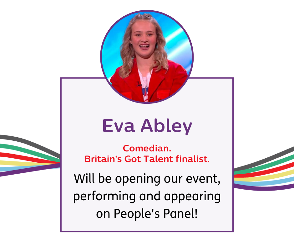 Eva Abley will be opening our event, performing and appearing on People's Panel.