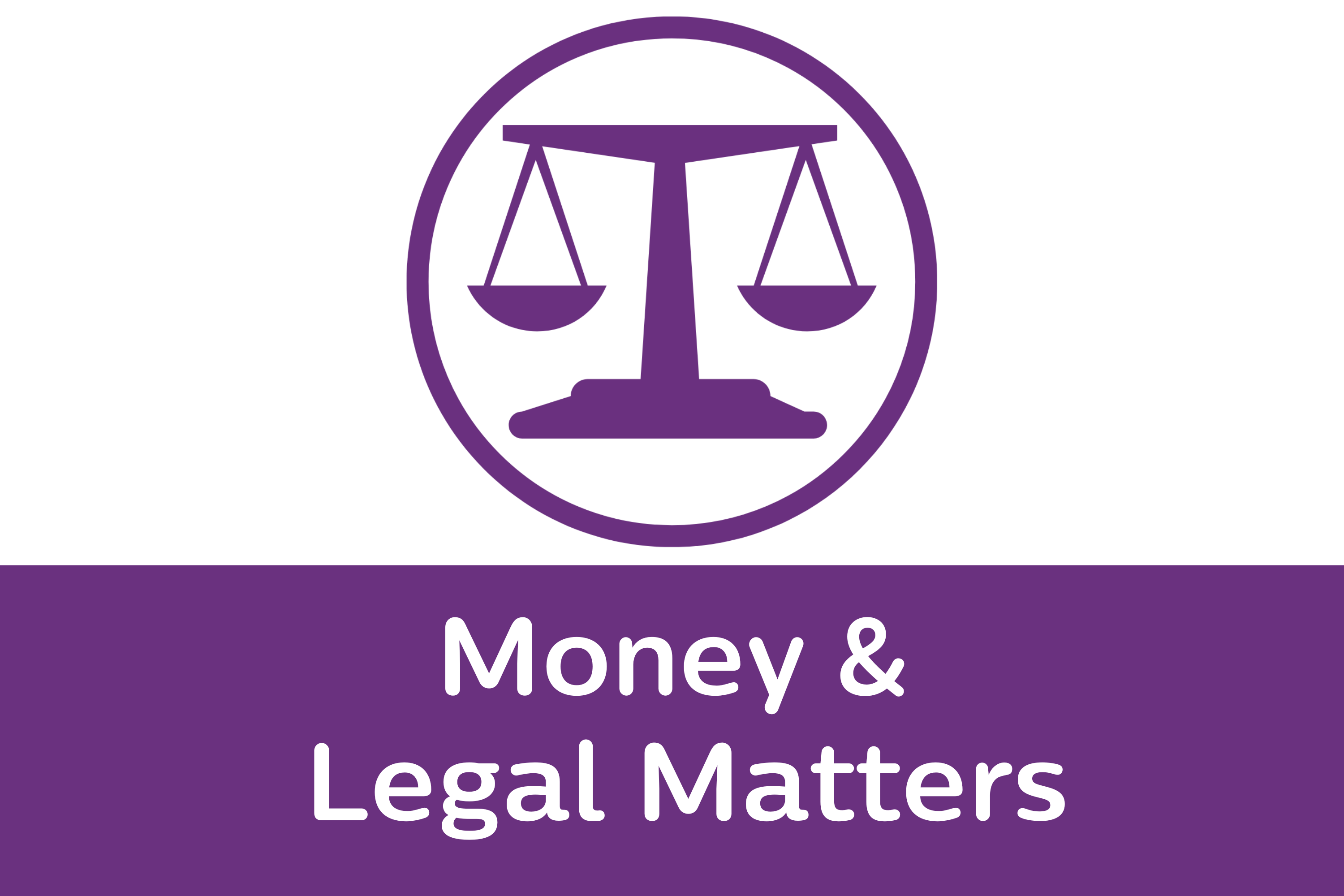 Money & Legal Matters Priority Action Area for the Disability Expo